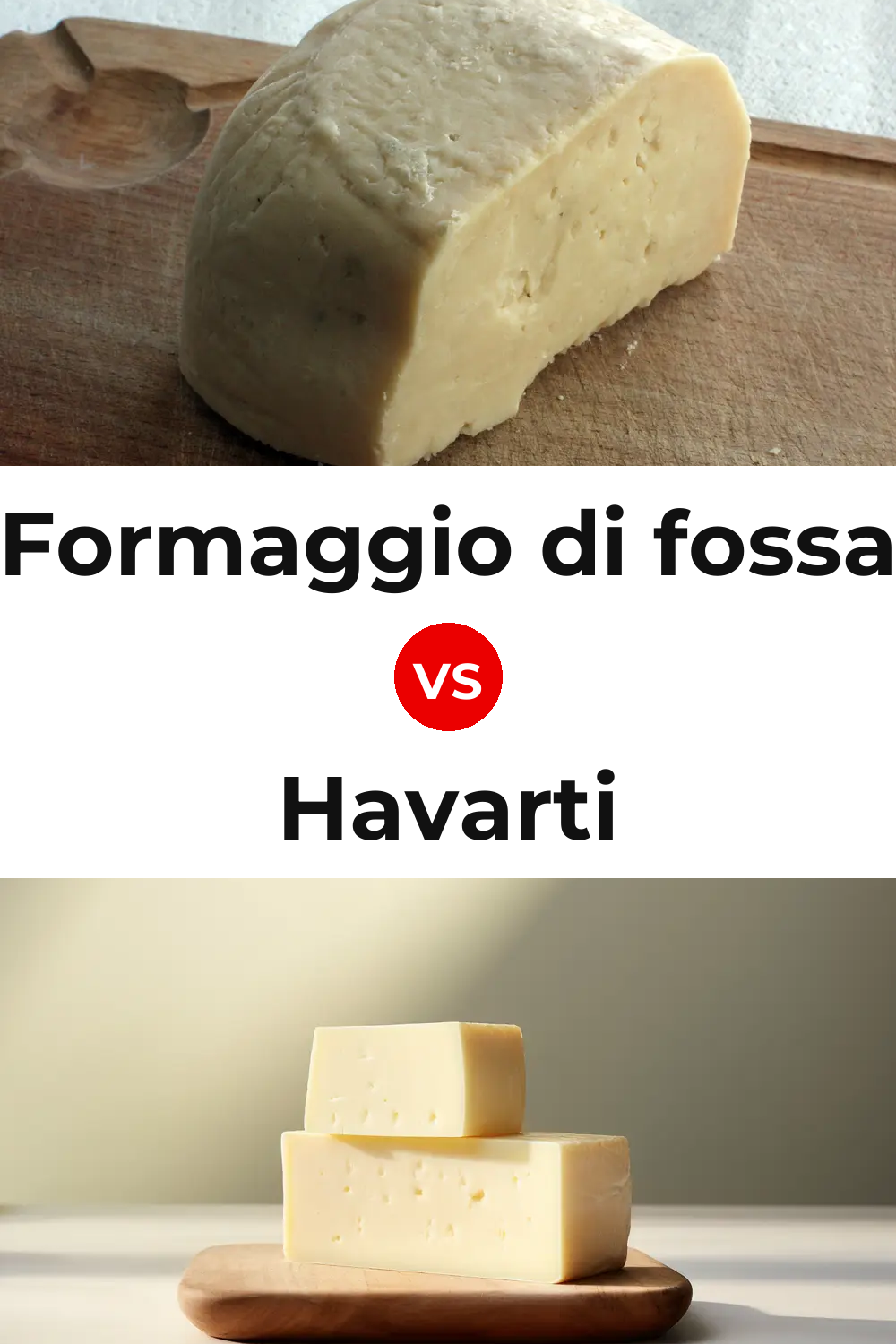 Formaggio di fossa Cheese vs Havarti Cheese Pinterest comparison