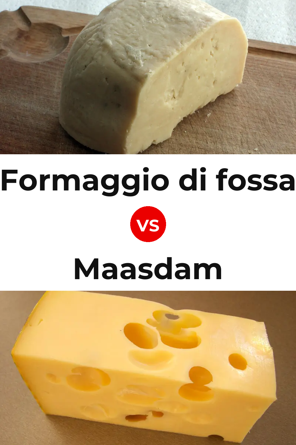 Formaggio di fossa Cheese vs Maasdam Cheese Pinterest comparison