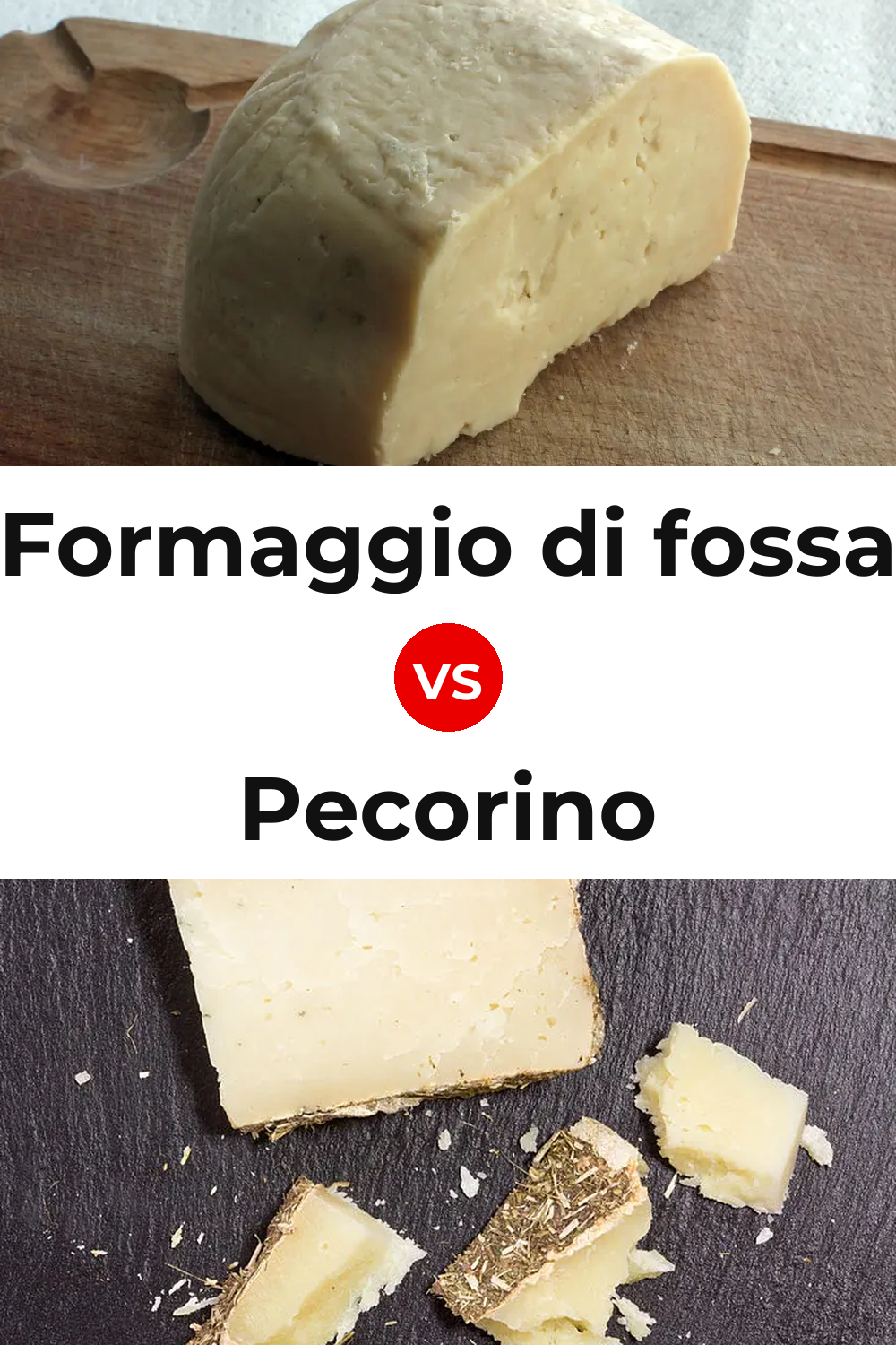 Formaggio di fossa Cheese vs Pecorino Cheese Pinterest comparison