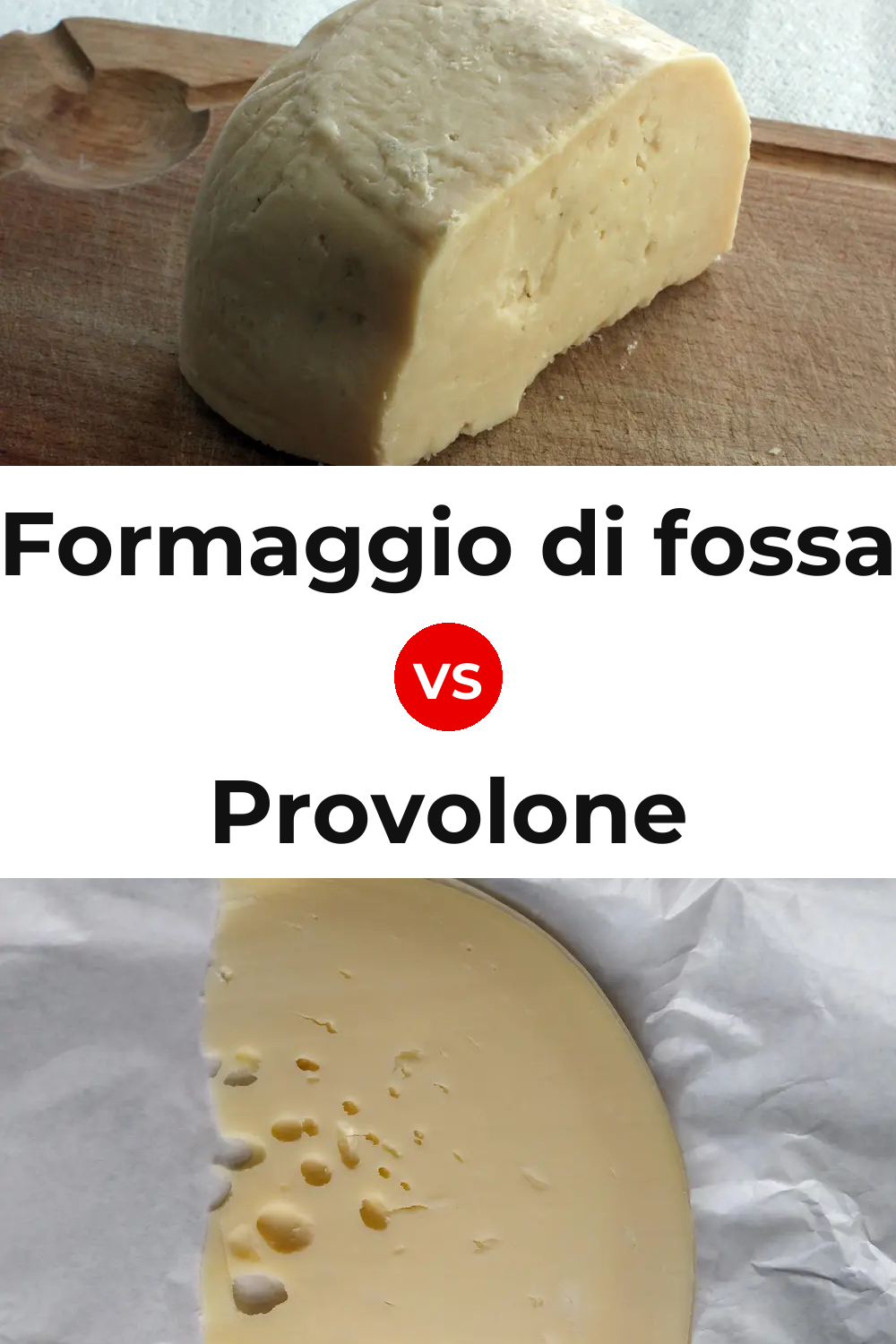 Formaggio di fossa Cheese vs Provolone Cheese Pinterest comparison