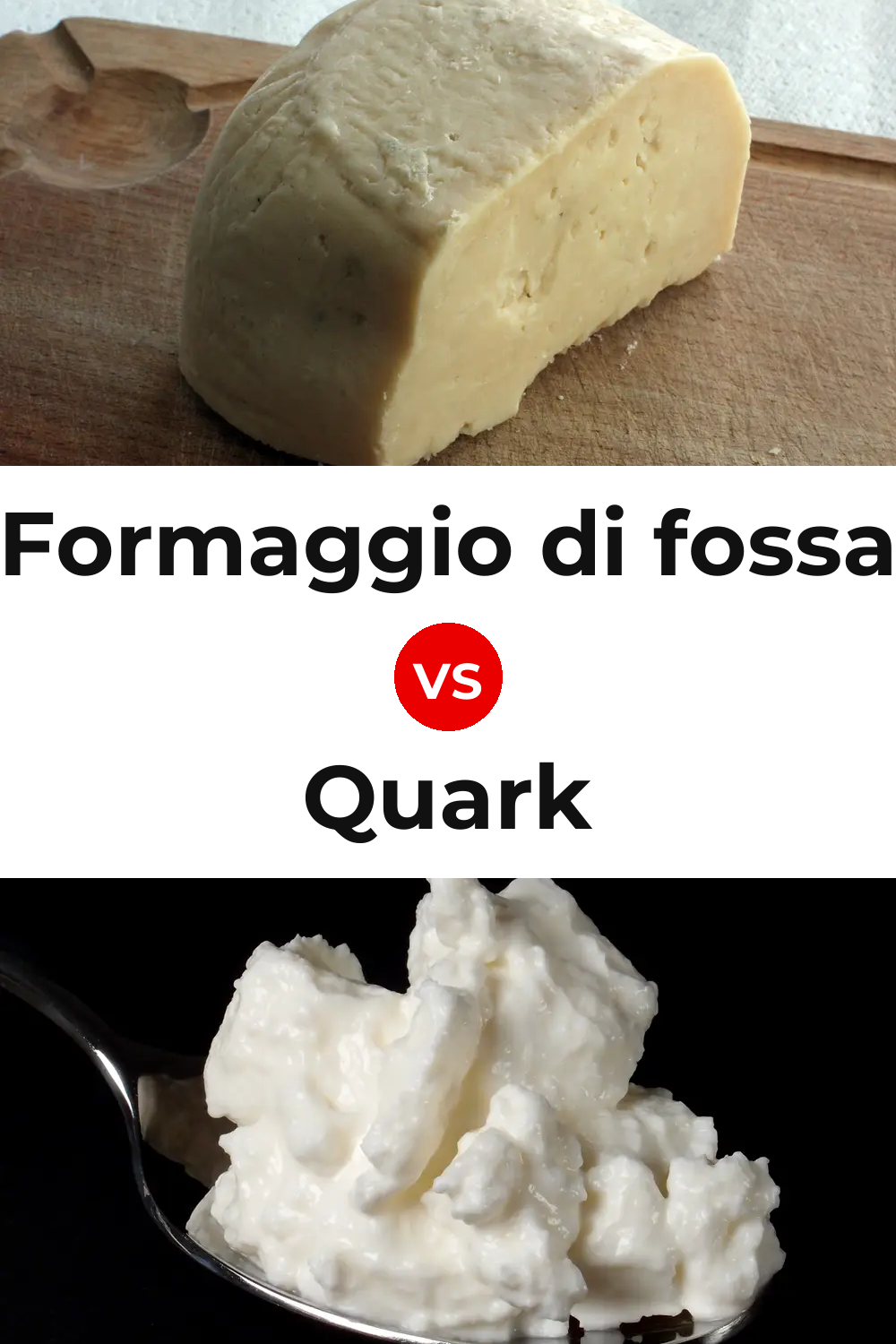 Formaggio di fossa Cheese vs Quark Cheese Pinterest comparison