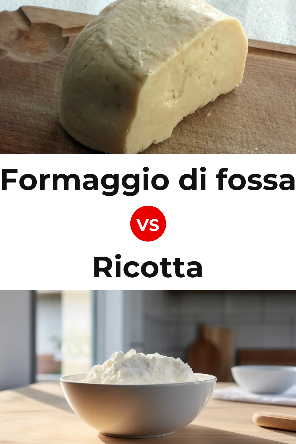 Formaggio di fossa Cheese vs Ricotta Cheese Pinterest comparison