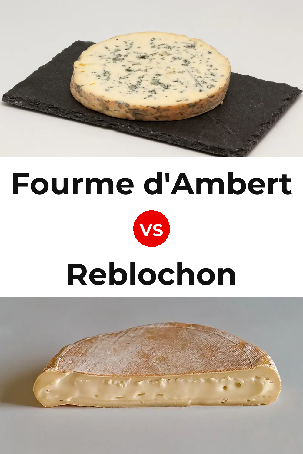 Fourme d'Ambert Cheese vs Reblochon Cheese Pinterest comparison