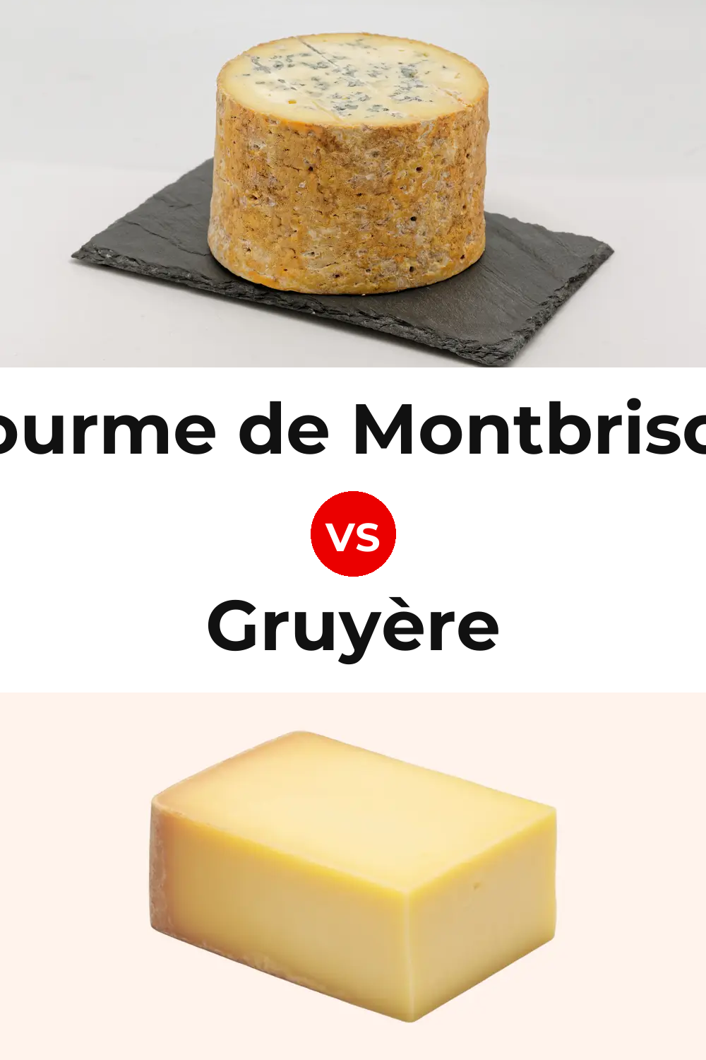 Fourme de Montbrison Cheese vs Gruyère Cheese Pinterest comparison
