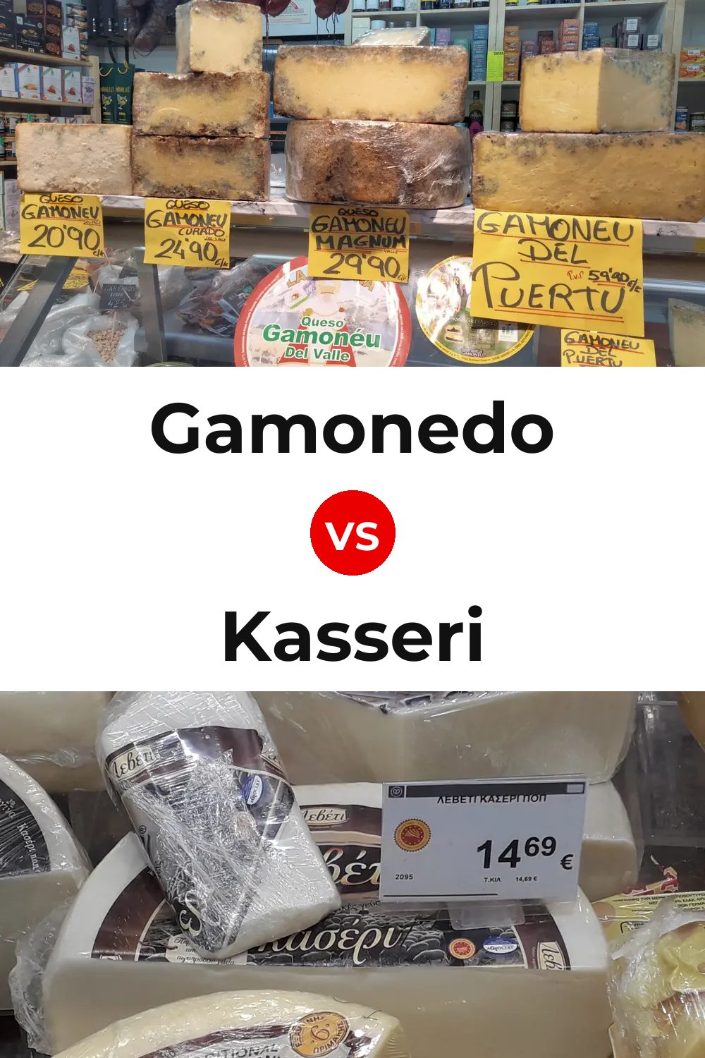 Gamonedo Cheese vs Kasseri Cheese Pinterest comparison