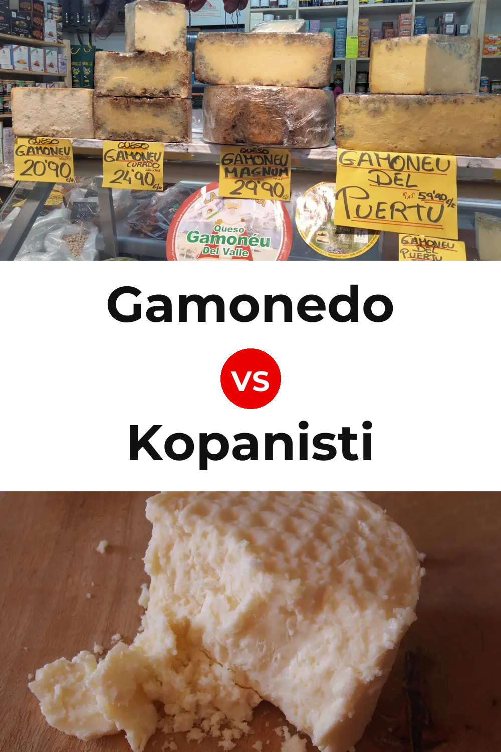 Gamonedo Cheese vs Kopanisti Cheese Pinterest comparison