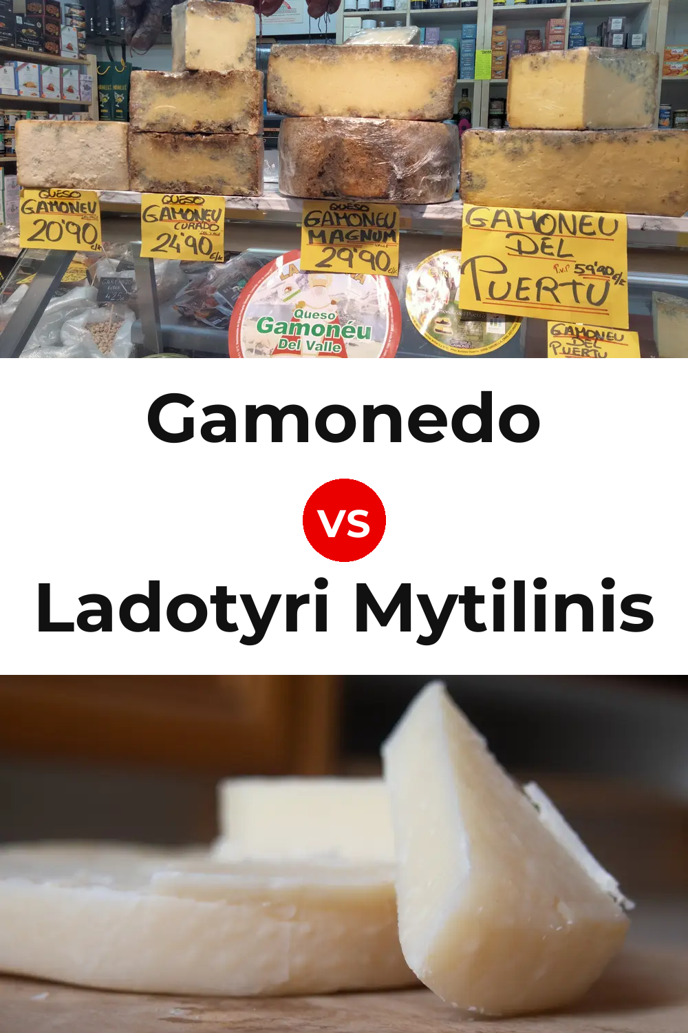 Gamonedo Cheese vs Ladotyri Mytilinis Cheese Pinterest comparison