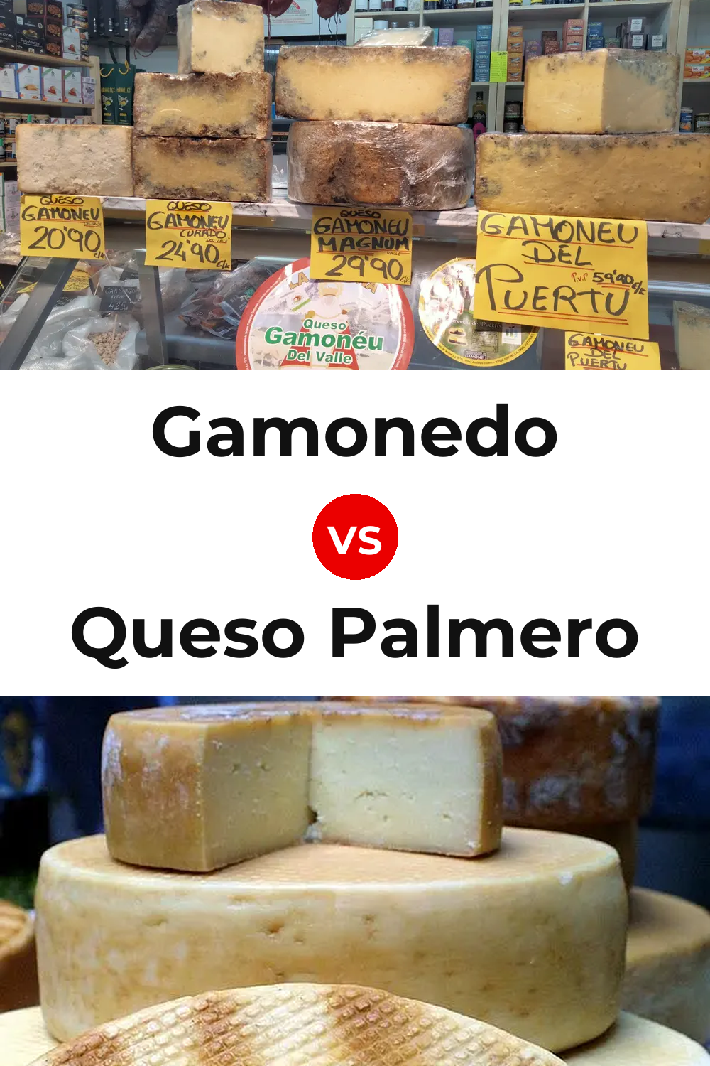 Gamonedo Cheese vs Queso Palmero Pinterest comparison