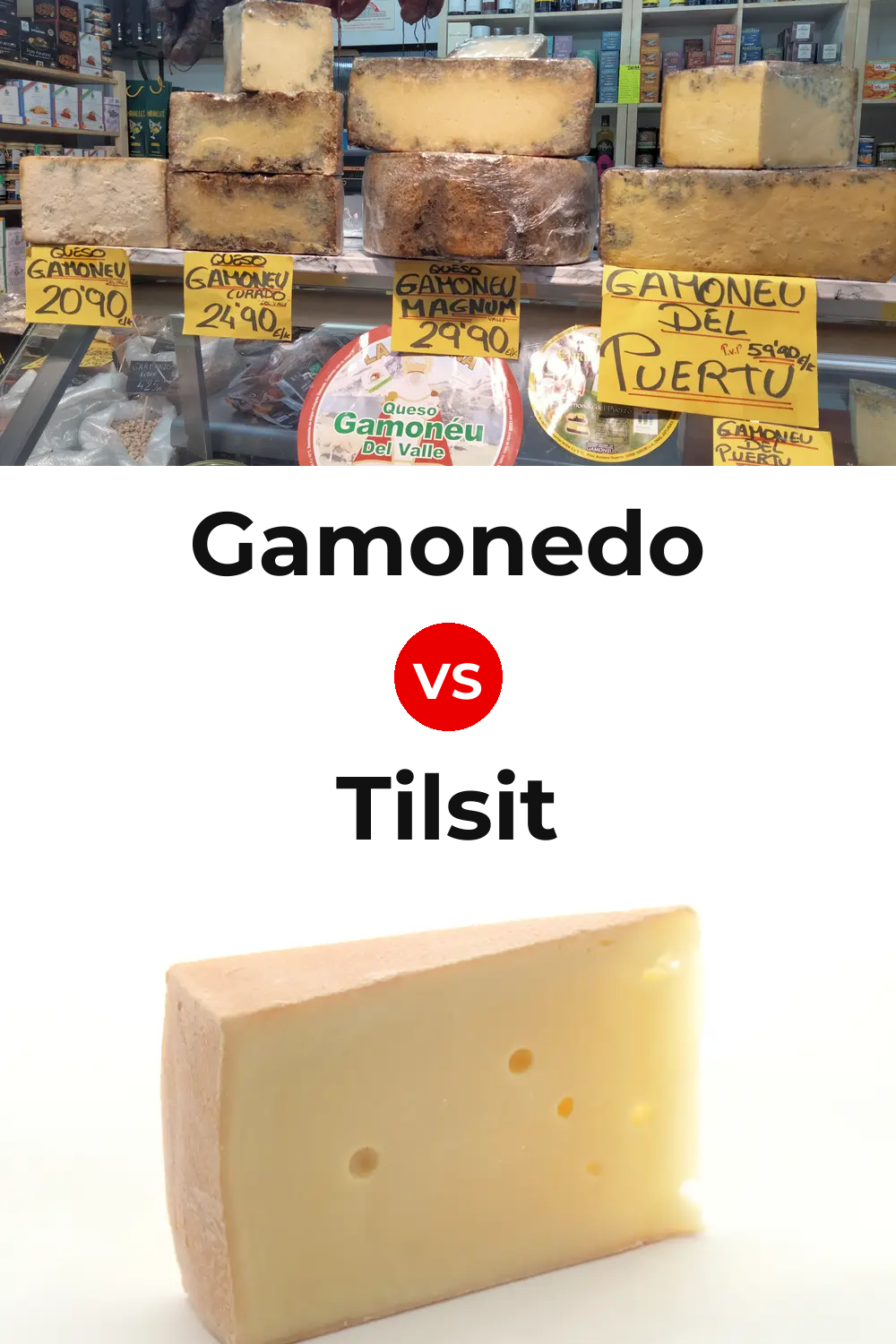 Gamonedo Cheese vs Tilsit Cheese Pinterest comparison