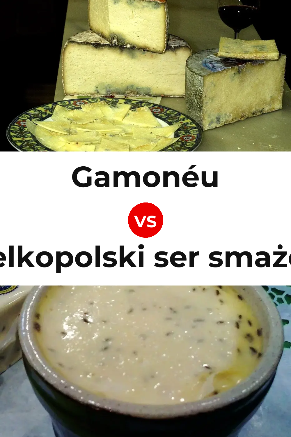 Gamonéu Cheese vs Wielkopolski ser smażony Cheese Pinterest comparison