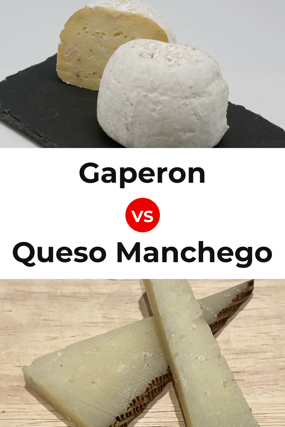 Gaperon Cheese vs Queso Manchego Pinterest comparison
