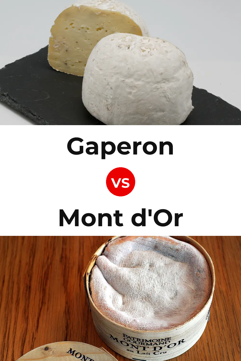 Gaperon Cheese vs Mont d'Or Cheese Pinterest comparison