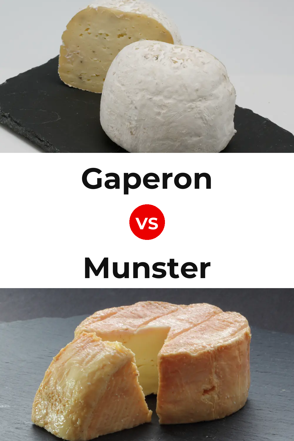 Gaperon Cheese vs Munster Cheese Pinterest comparison