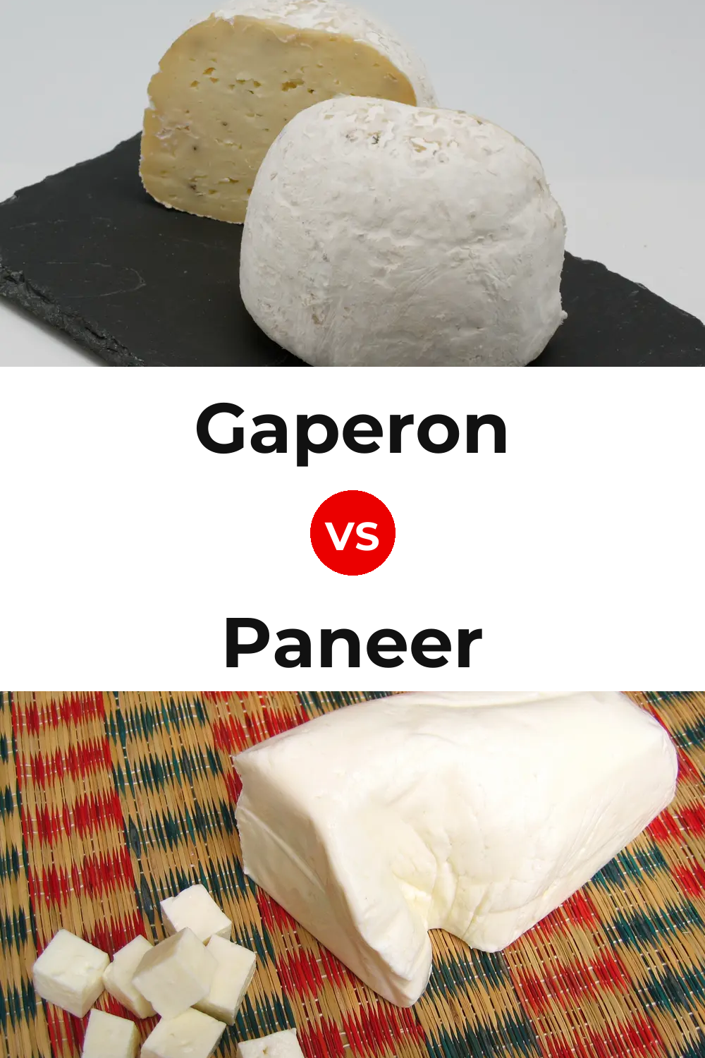 Gaperon Cheese vs Paneer Cheese Pinterest comparison