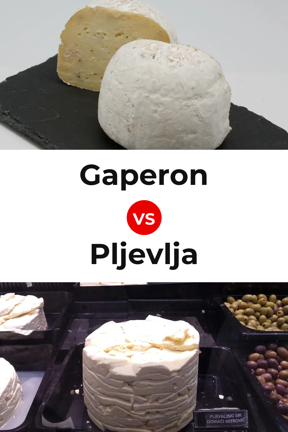 Gaperon Cheese vs Pljevlja Cheese Pinterest comparison