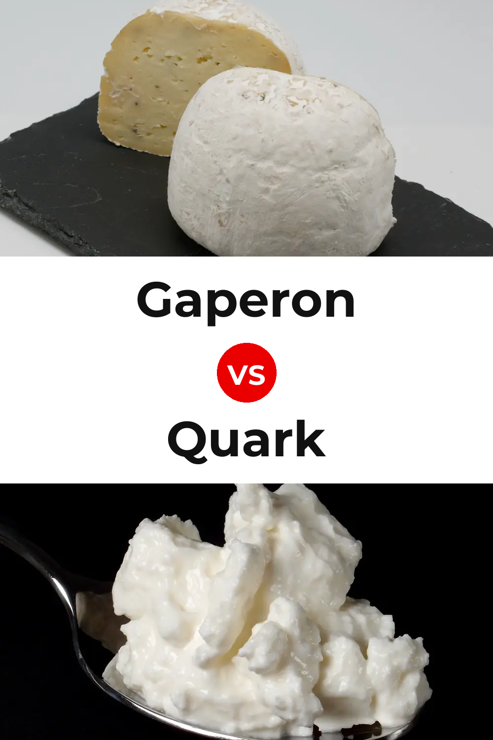 Gaperon Cheese vs Quark Cheese Pinterest comparison