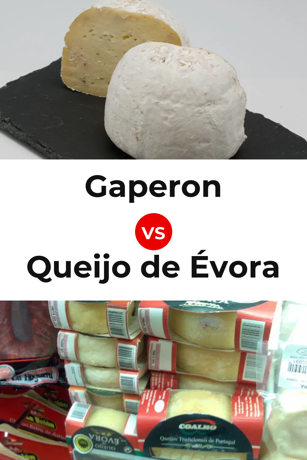 Gaperon Cheese vs Queijo de Évora Pinterest comparison