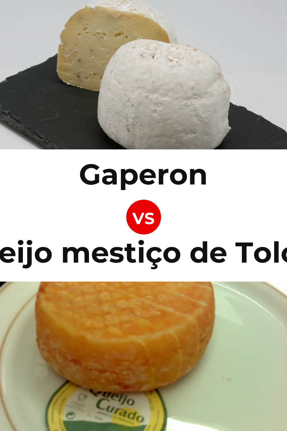 Gaperon Cheese vs Queijo mestiço de Tolosa Pinterest comparison