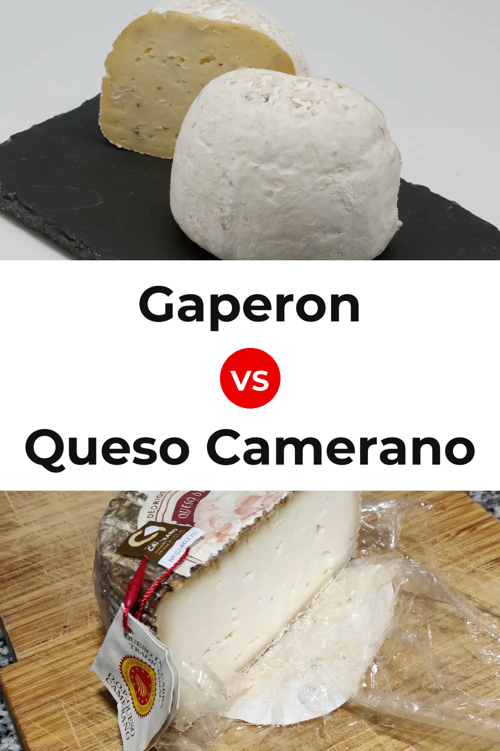 Gaperon Cheese vs Queso Camerano Pinterest comparison