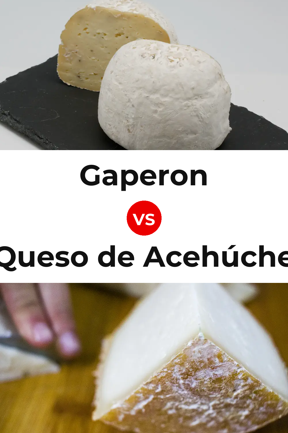 Gaperon Cheese vs Queso de Acehúche Pinterest comparison