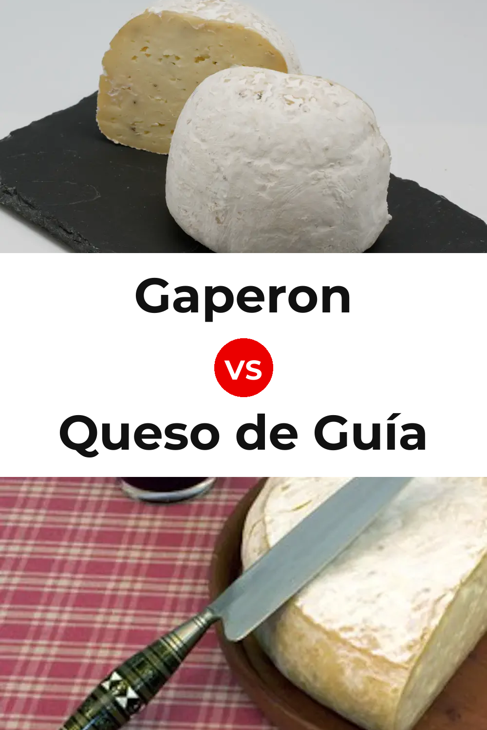 Gaperon Cheese vs Queso de Guía Pinterest comparison