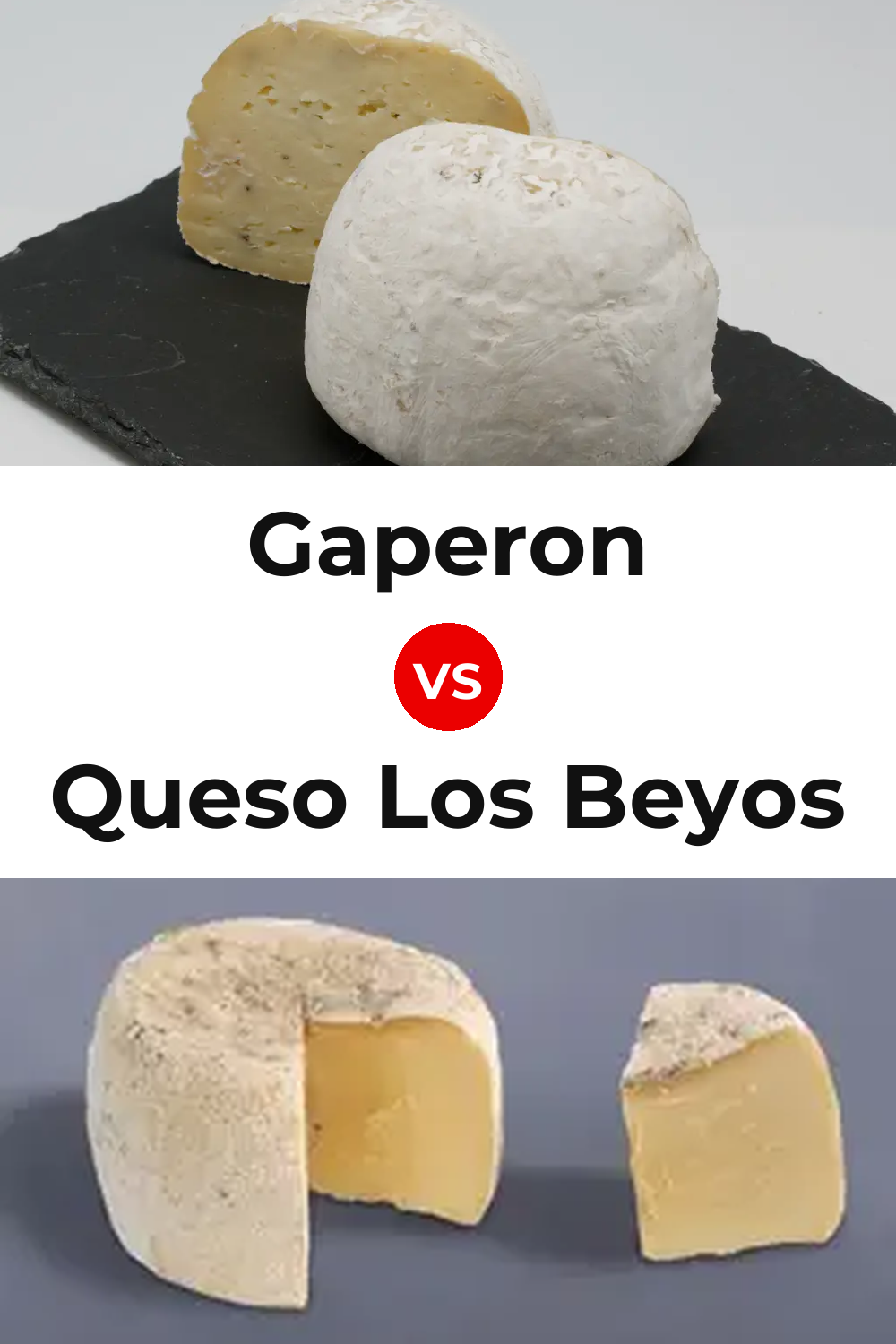 Gaperon Cheese vs Queso Los Beyos Pinterest comparison
