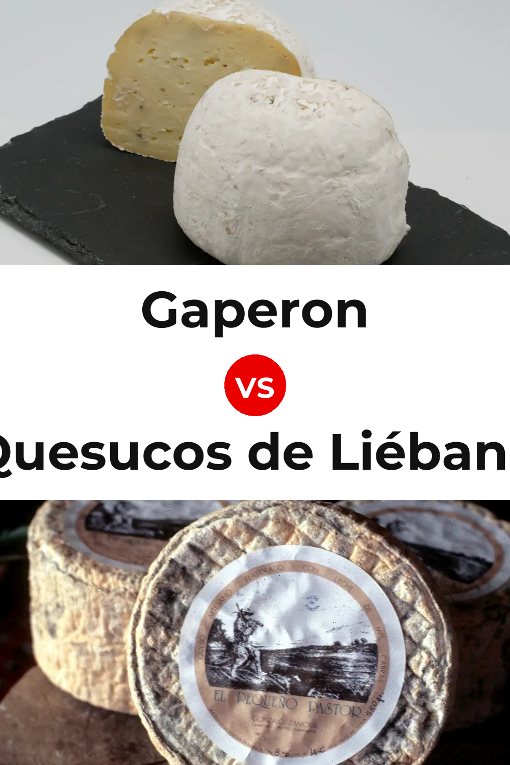 Gaperon Cheese vs Quesucos de Liébana Cheese Pinterest comparison