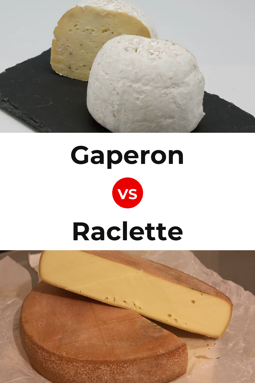 Gaperon Cheese vs Raclette Cheese Pinterest comparison