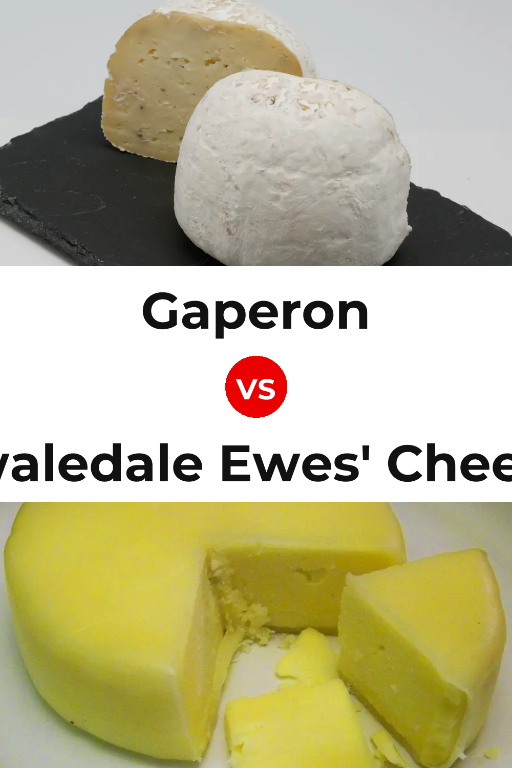 Gaperon Cheese vs Swaledale Ewes' Cheese Pinterest comparison