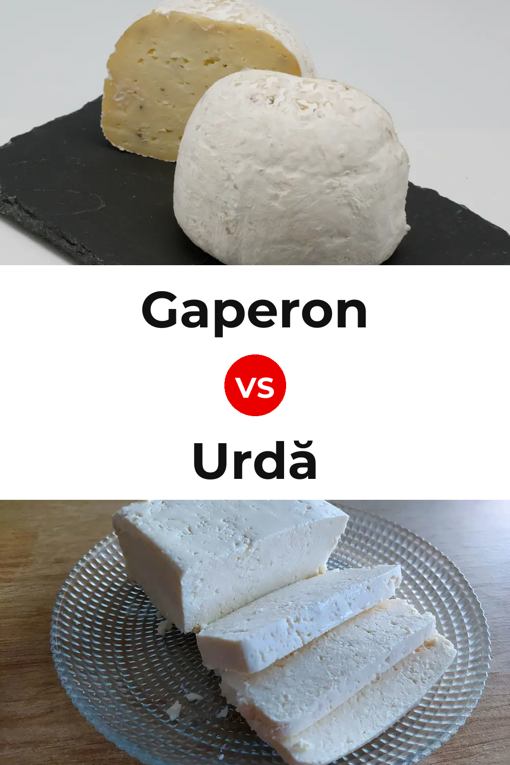 Gaperon Cheese vs Urdă Cheese Pinterest comparison