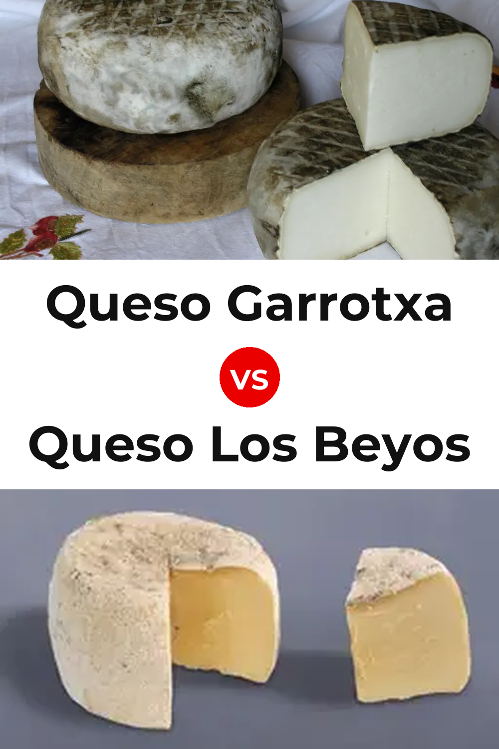 Queso Garrotxa vs Queso Los Beyos Pinterest comparison