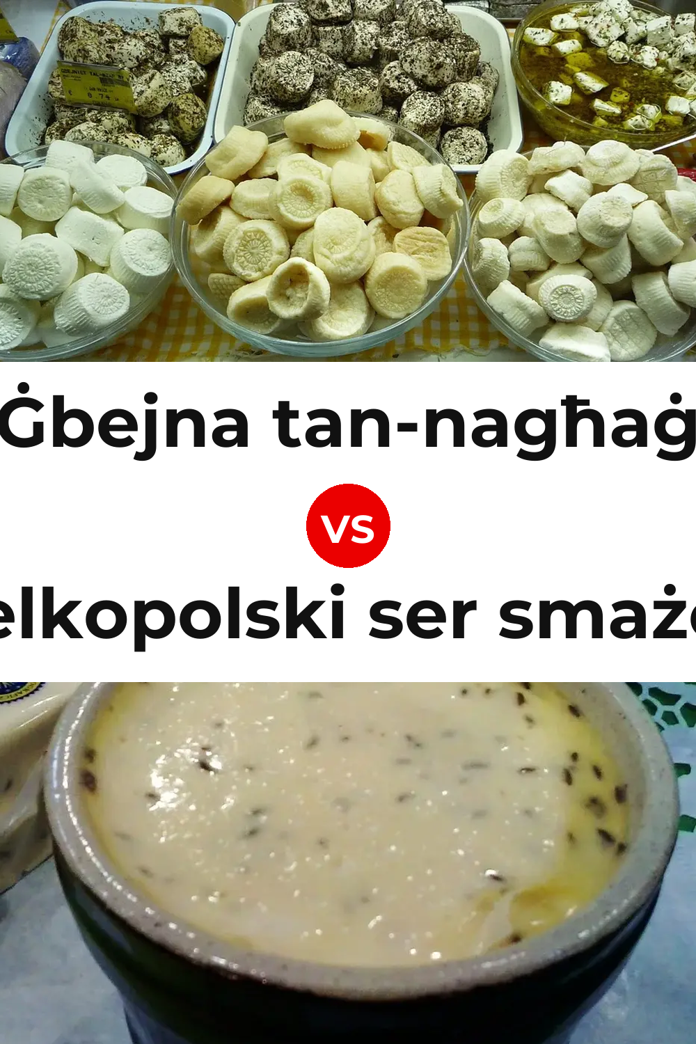 Ġbejna tan-nagħaġ Cheese vs Wielkopolski ser smażony Cheese Pinterest comparison