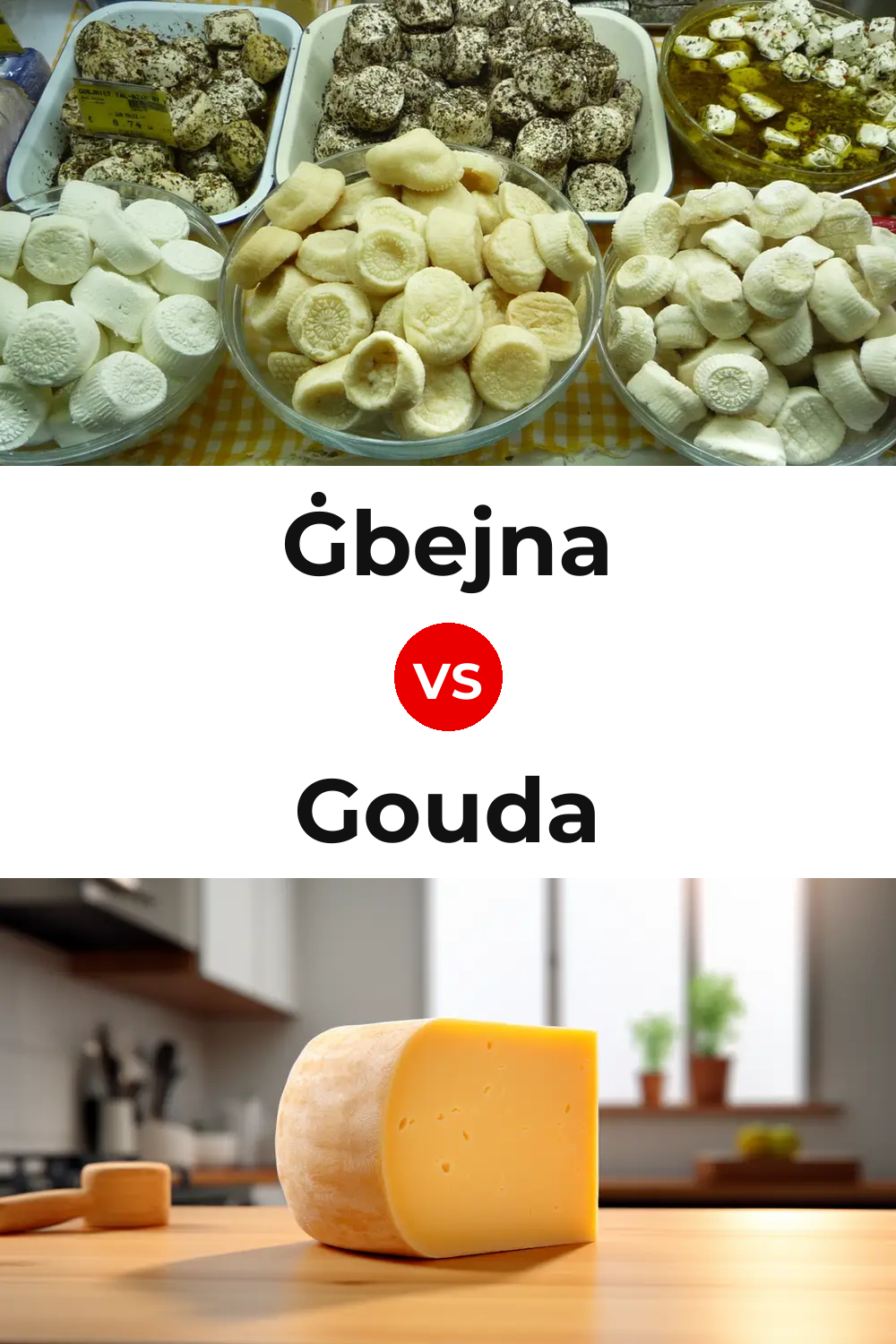 Ġbejna Cheese vs Gouda Cheese Pinterest comparison