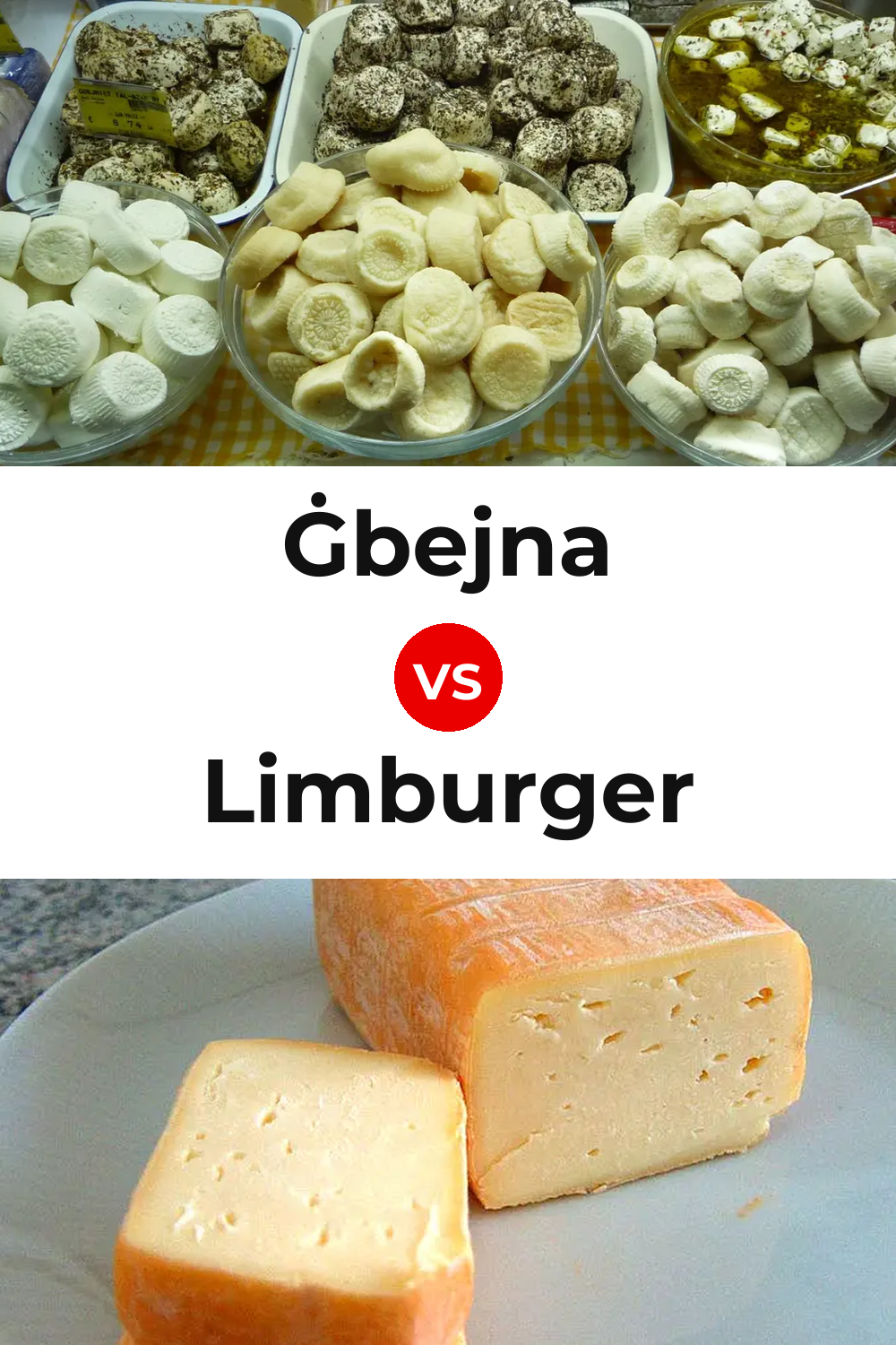 Ġbejna Cheese vs Limburger Cheese Pinterest comparison