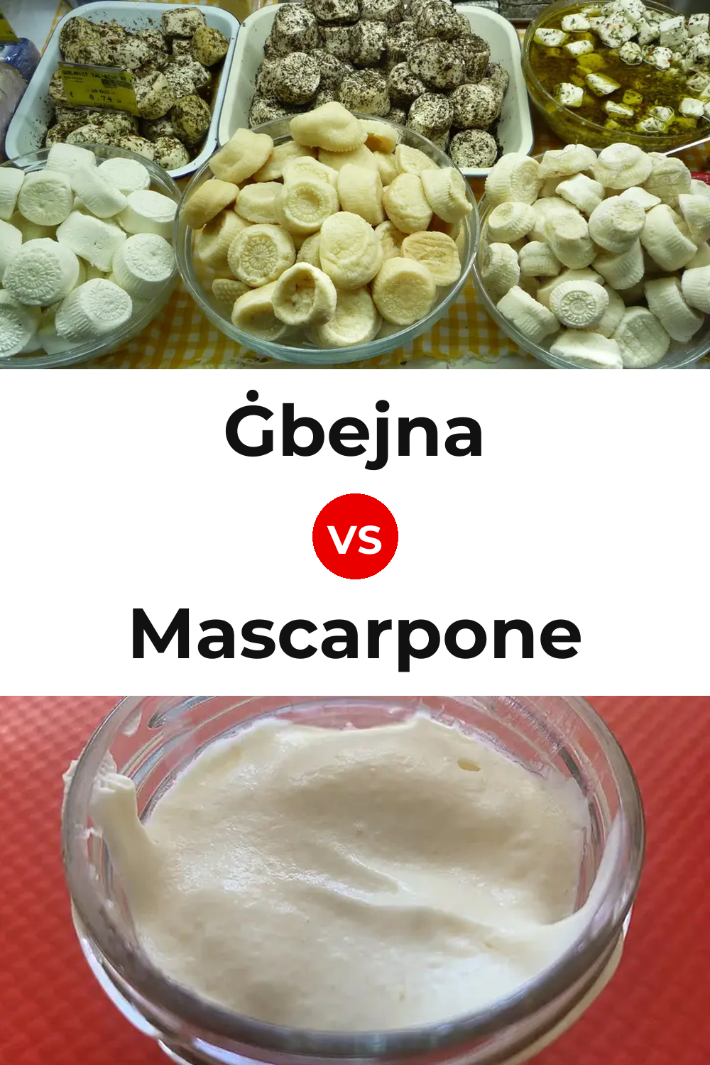 Ġbejna Cheese vs Mascarpone Cheese Pinterest comparison