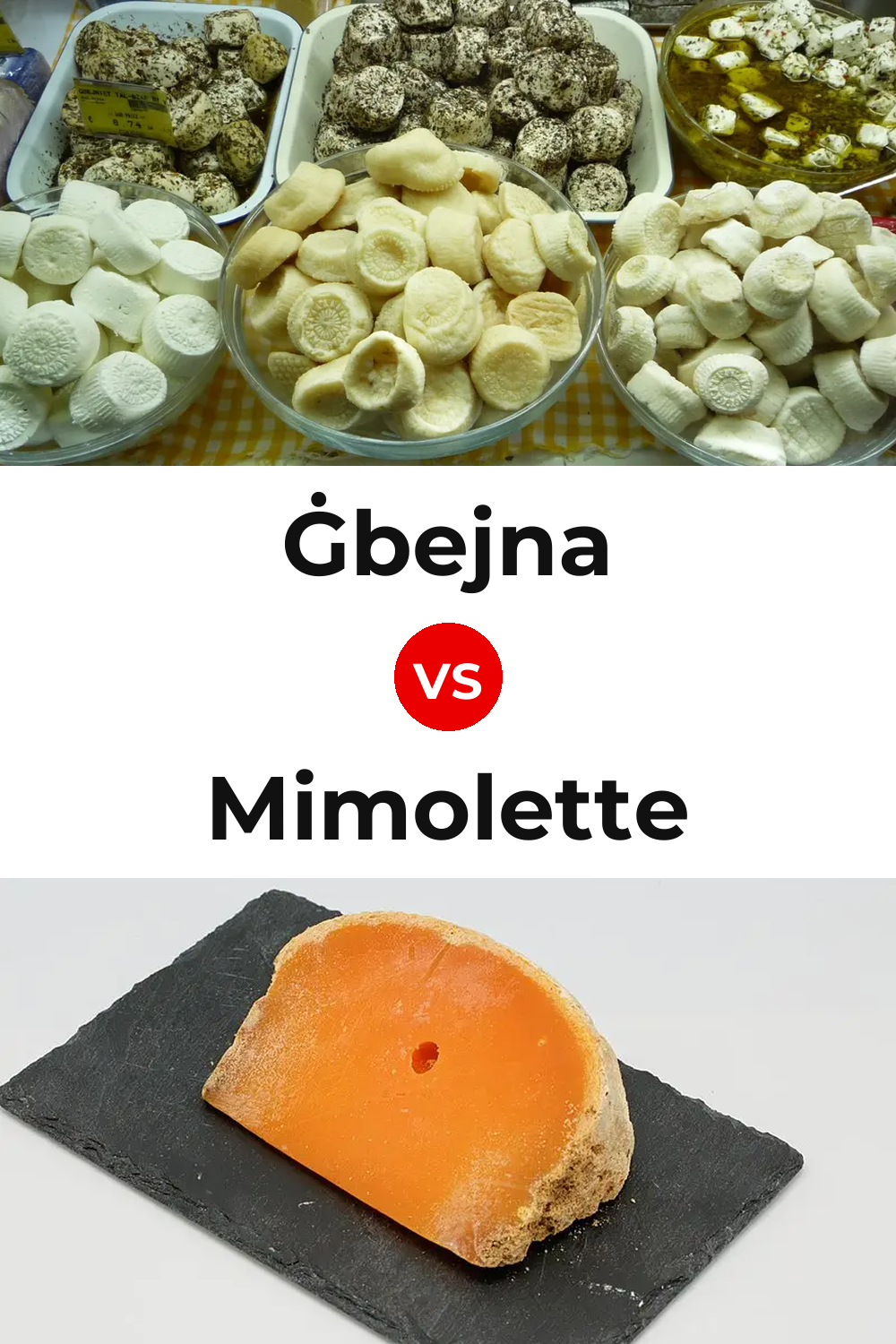 Ġbejna Cheese vs Mimolette Cheese Pinterest comparison