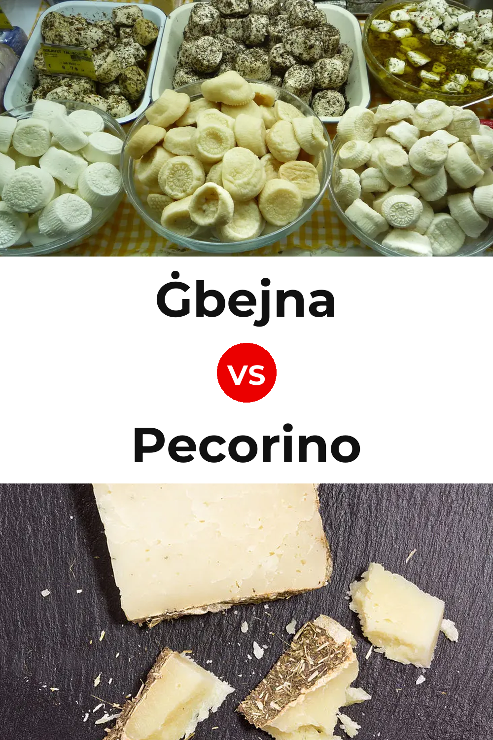 Ġbejna Cheese vs Pecorino Cheese Pinterest comparison