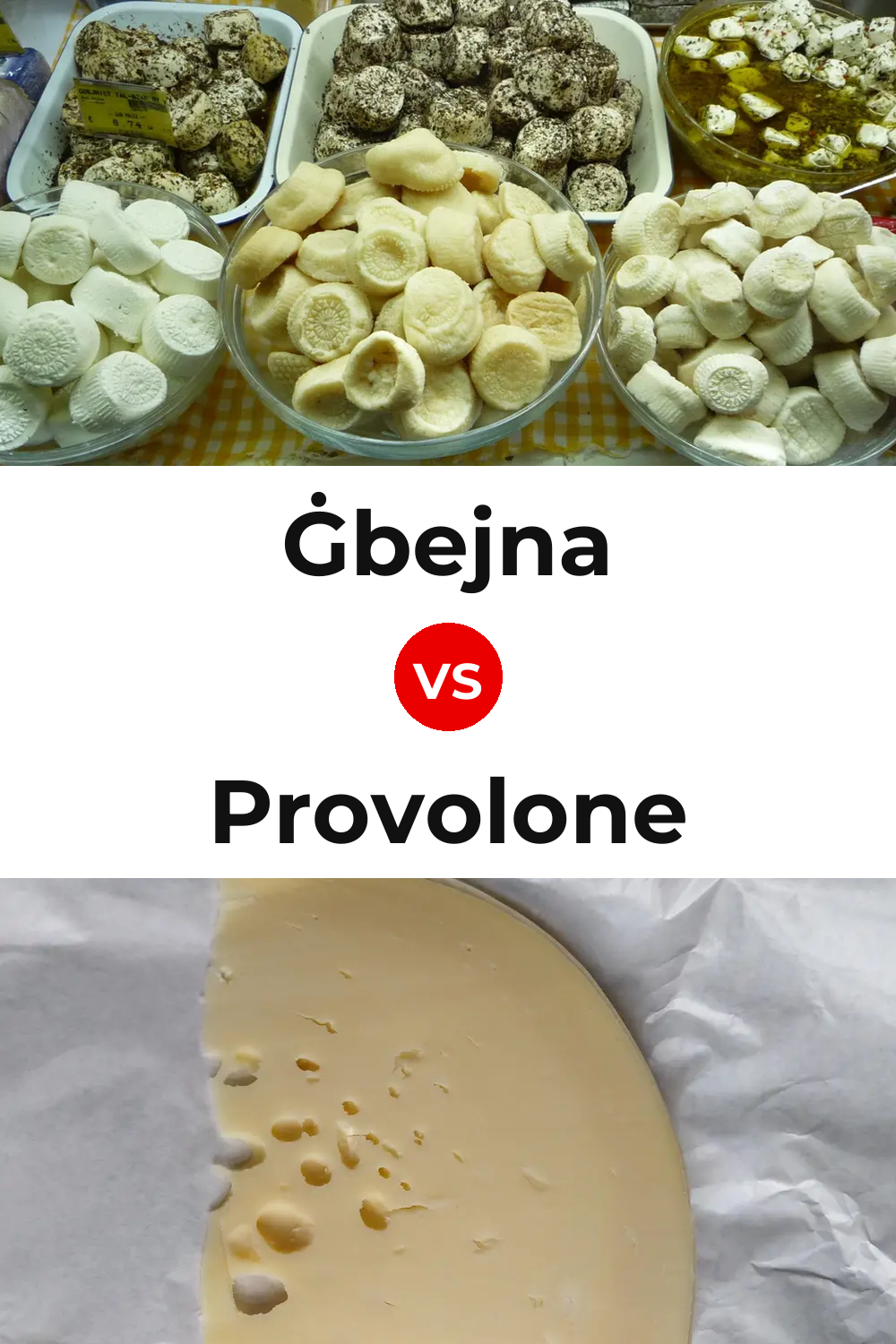 Ġbejna Cheese vs Provolone Cheese Pinterest comparison