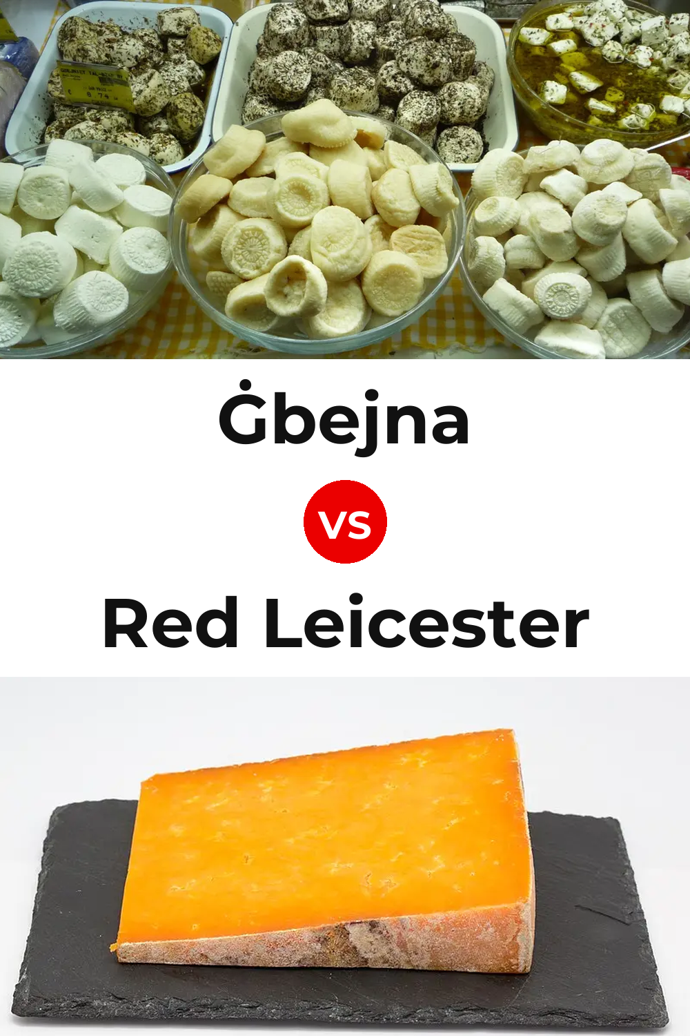 Ġbejna Cheese vs Red Leicester Cheese Pinterest comparison