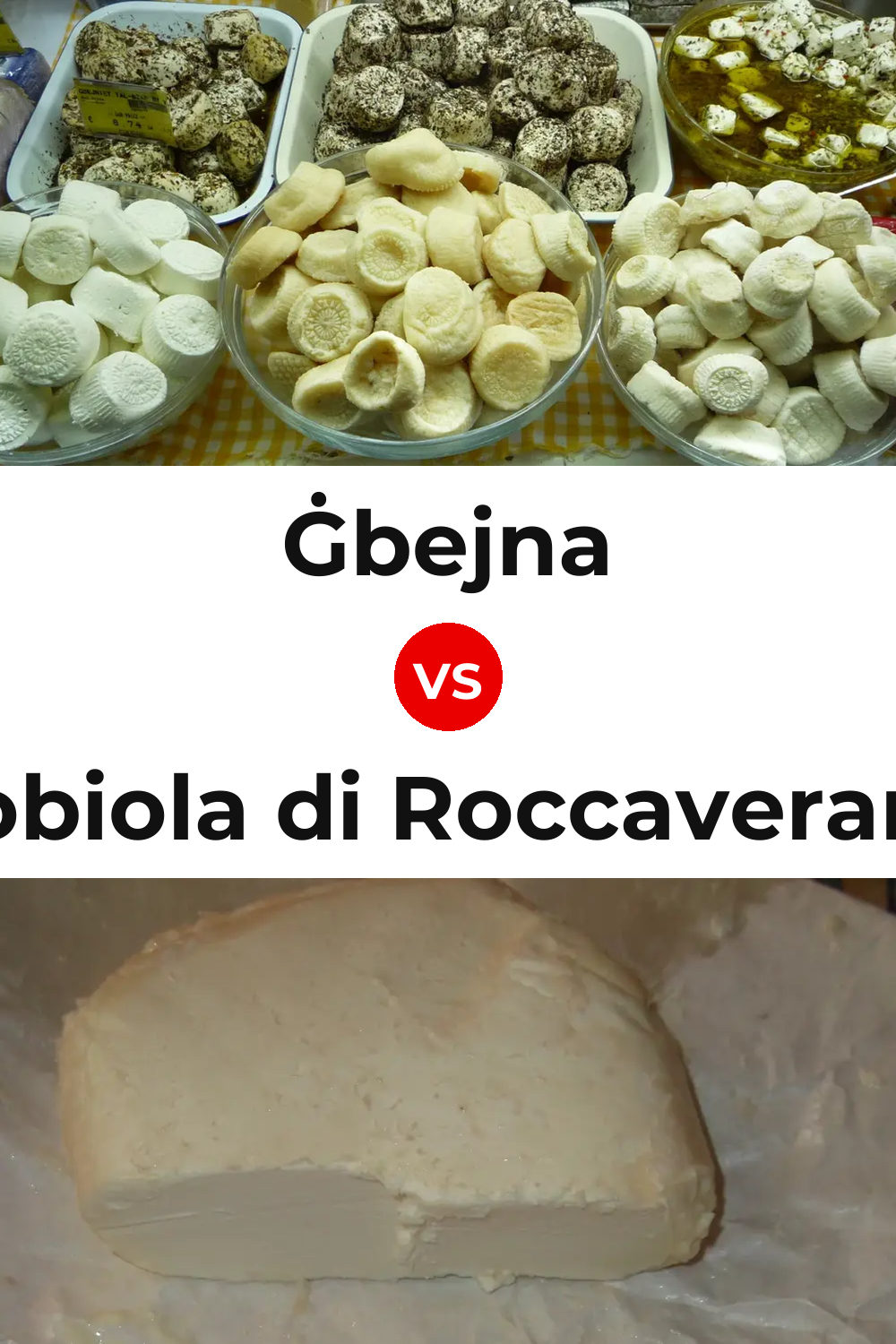 Ġbejna Cheese vs Robiola di Roccaverano Cheese Pinterest comparison
