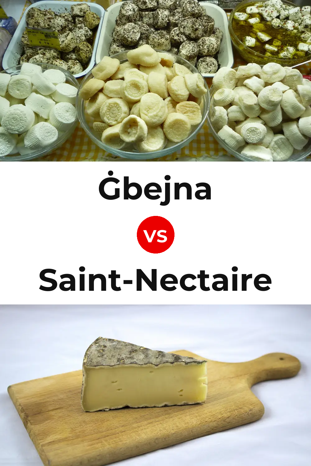 Ġbejna Cheese vs Saint-Nectaire Cheese Pinterest comparison