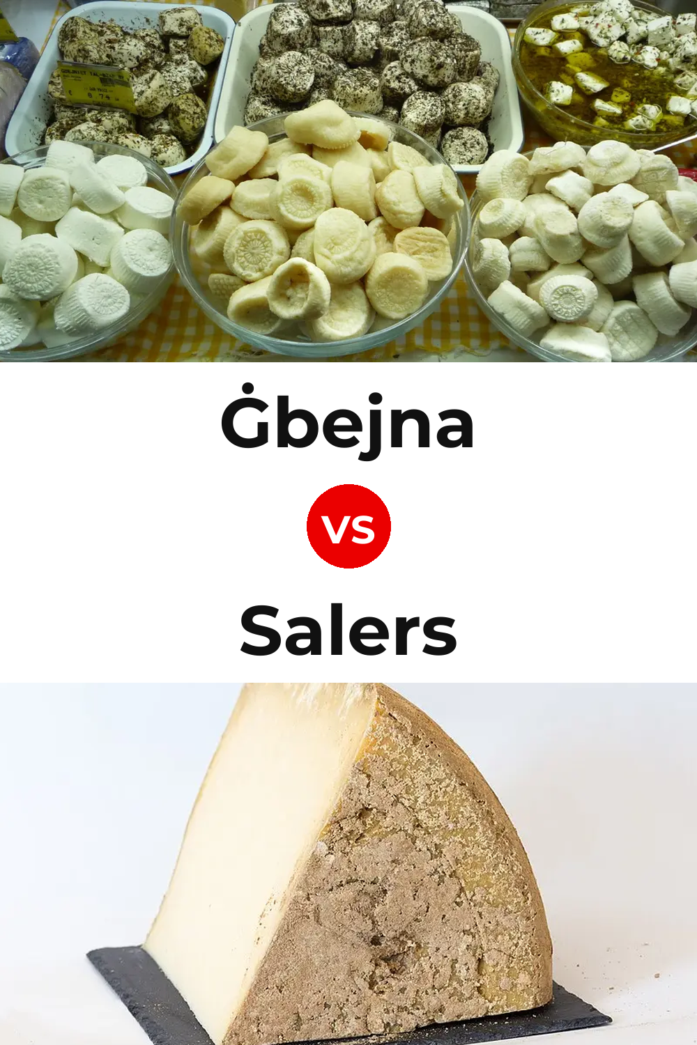 Ġbejna Cheese vs Salers Cheese Pinterest comparison