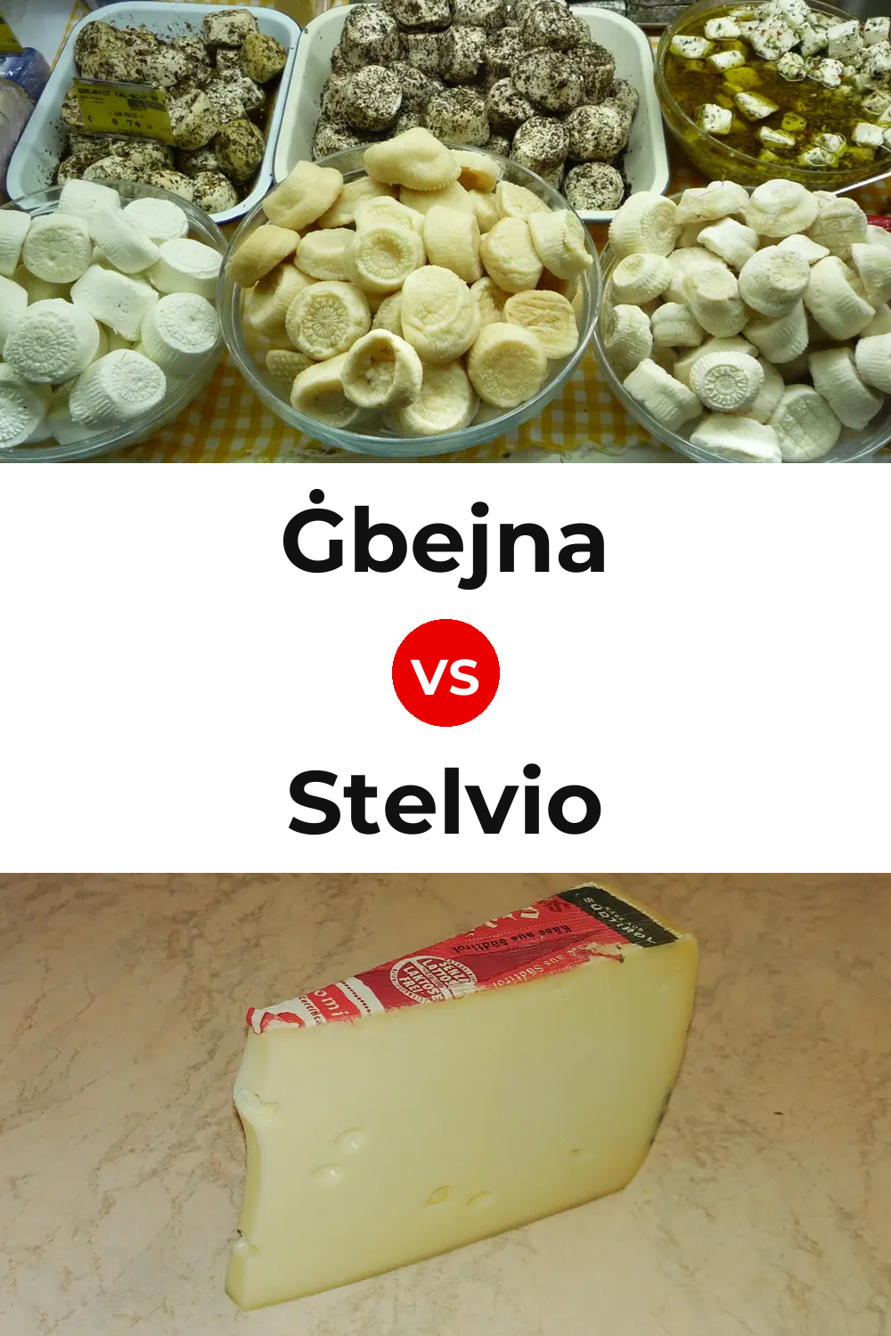 Ġbejna Cheese vs Stelvio Cheese Pinterest comparison