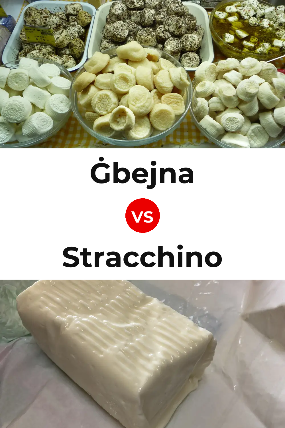 Ġbejna Cheese vs Stracchino Cheese Pinterest comparison