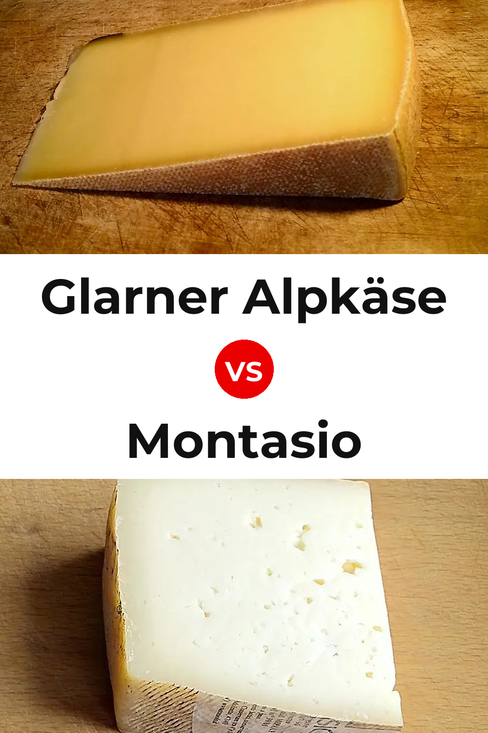 Glarner Alpkäse Cheese vs Montasio Cheese Pinterest comparison