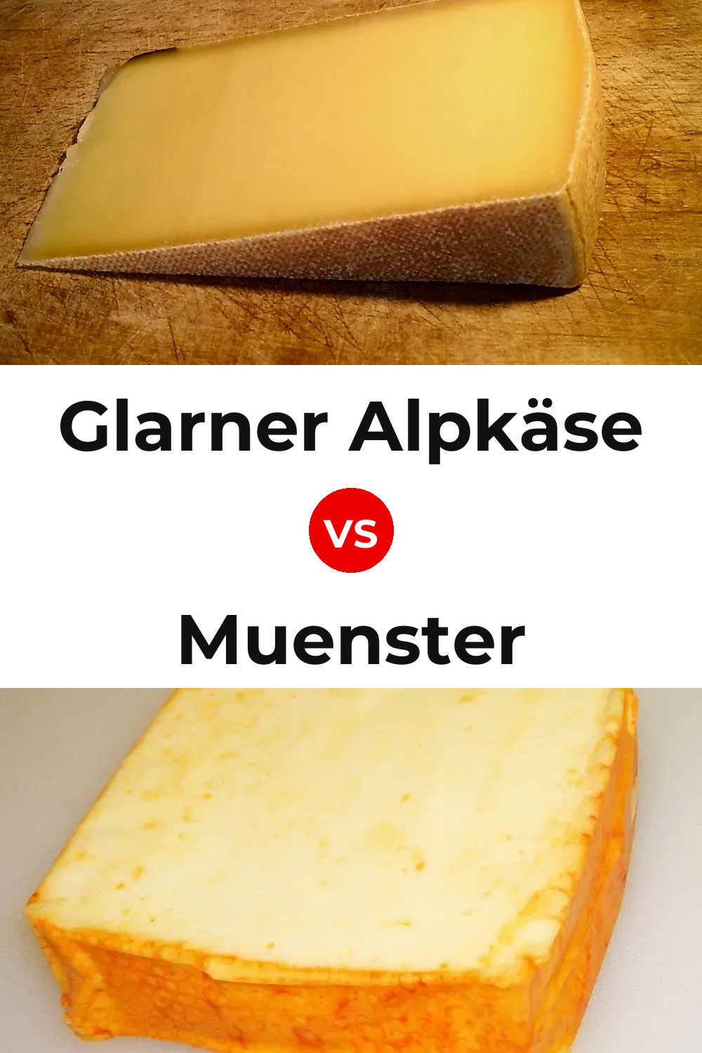 Glarner Alpkäse Cheese vs Muenster Cheese Pinterest comparison