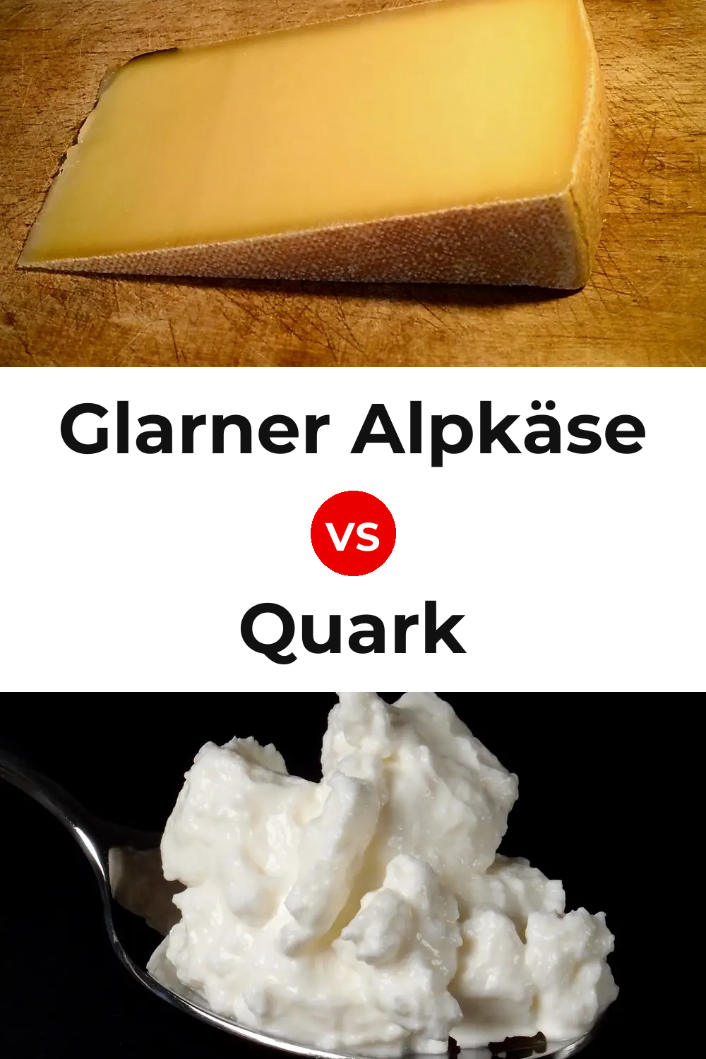 Glarner Alpkäse Cheese vs Quark Cheese Pinterest comparison