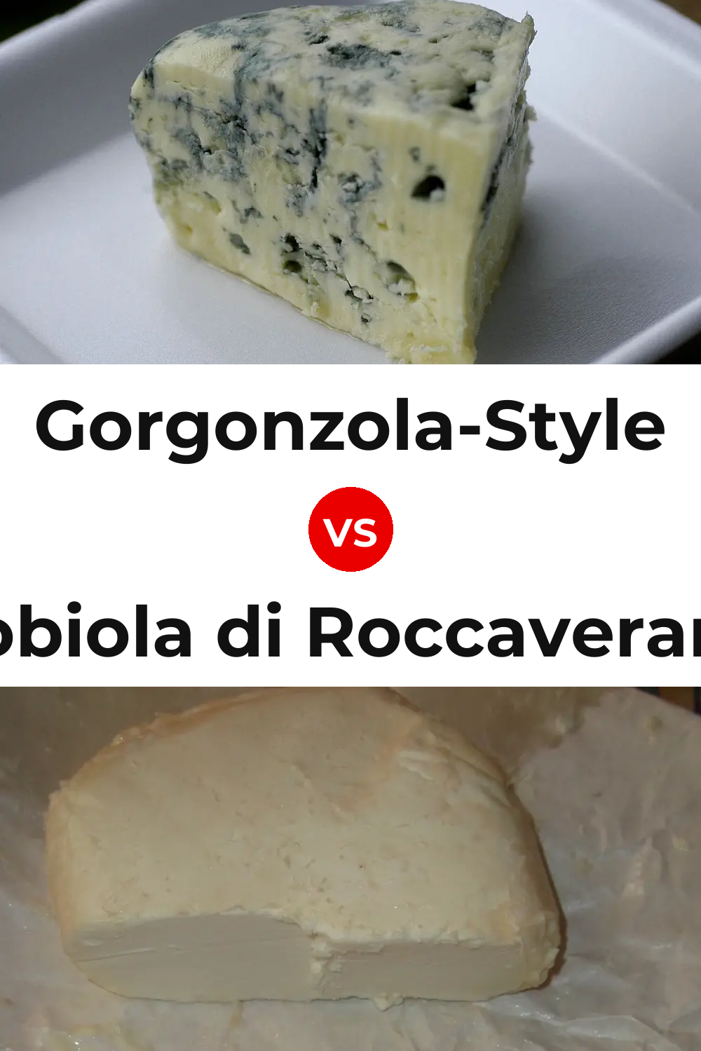 Gorgonzola-Style Cheese vs Robiola di Roccaverano Cheese Pinterest comparison