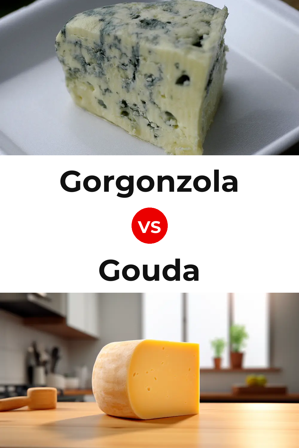 Gorgonzola Cheese vs Gouda Cheese Pinterest comparison