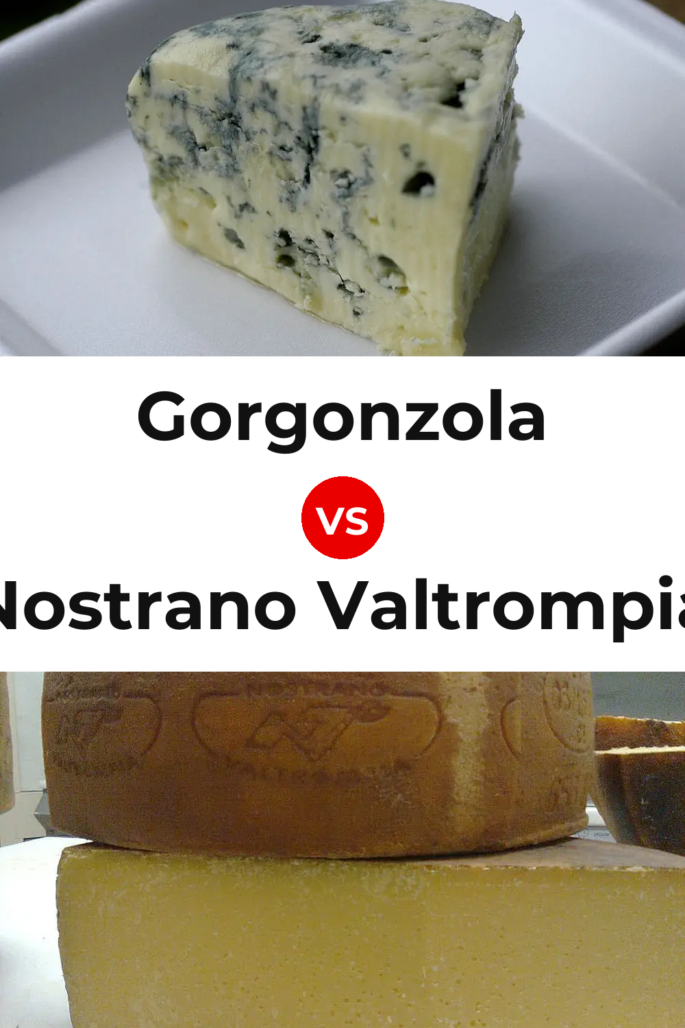 Gorgonzola Cheese vs Nostrano Valtrompia Cheese Pinterest comparison